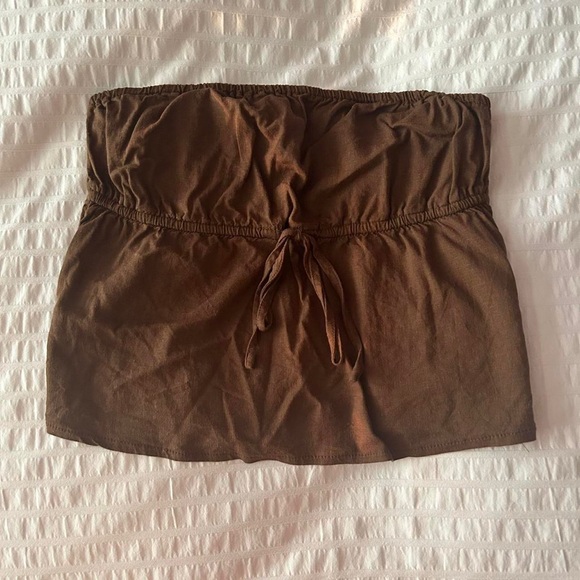 brandy melville brown kinsley tube top - Picture 2 of 4